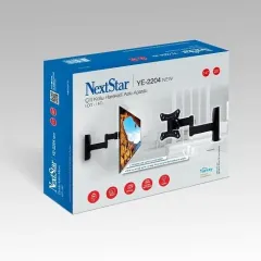 Next Duvar Tipi Çift Hareketli TV Askı Aparatı | 22-28 İnç (Tam Hareketli, Kompakt, VESA Uyumlu)