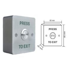 Paslanmaz Çıkış Butonu Çift Kontak (Sıva Üstü) Yeşil,Kırmızı,Mavi