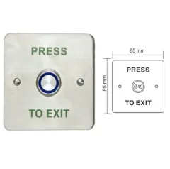 Paslanmaz Çıkış Butonu Çift Kontak (Sıva Altı)
