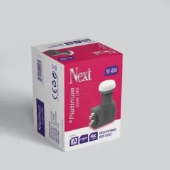 Next YE-404 Platinum Quad LNB Dörtlü Çıkış (0.1 dB Düşük Gürültü, 4K UHD Uyumlu)