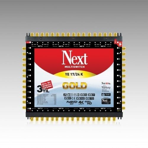 Next YE-17/24 Santral Multiswitch 17 Giriş 24 Çıkış Uydu Dağıtıcı