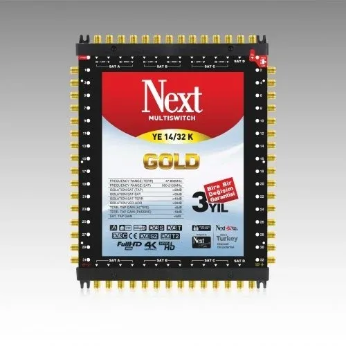 Next YE-14/32 Santral Multiswitch 14 Giriş 32 Çıkış Uydu Dağıtıcı