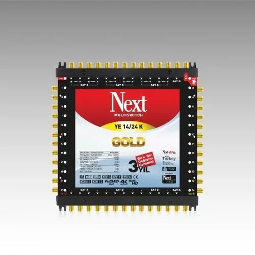 Next YE-14/24 Santral Multiswitch 14 Giriş 24 Çıkış Uydu Dağıtıcı