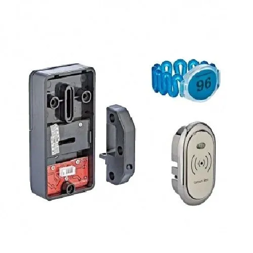 Dijital Şifreli ve Kartlı Dolap Kilidi - Kart 1,5 V Alkalin Pil