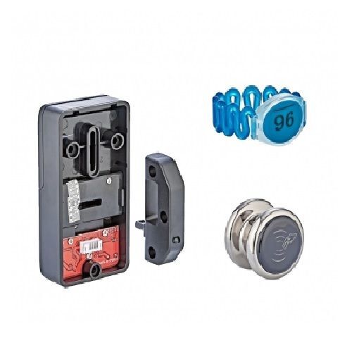 Dijital Şifreli ve Kartlı Dolap Kilidi - Kart 1,5 V Alkalin Pil