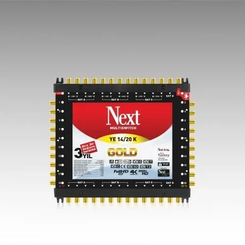 Next YE-14/20 Santral Multiswitch 14 Giriş 20 Çıkış Uydu Dağıtıcı