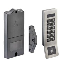 Dijital Şifreli ve Kartlı Dolap Kilidi - Şifre & Kart 1,5 V Alkalin Pil