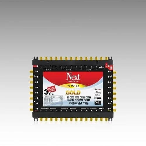 Next YE-14/16 Santral Multiswitch | 14 Giriş 16 Çıkış Uydu Dağıtıcı
