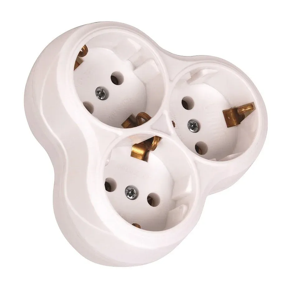 Horoz Topraklı 3'lü Fiş Priz Golyat