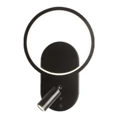 Ycl 3+6w Siyah Metal Kasa Yatak Başı Aplik