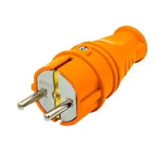 Ne-Ad 1x16 A Topraklı Fiş Turuncu