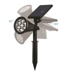 K2 7w 700 Lümen Kazıklı Solar Çim Armatürü