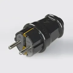 Ne-Ad Topraklı Düz Fiş (Siyah/Beyaz)